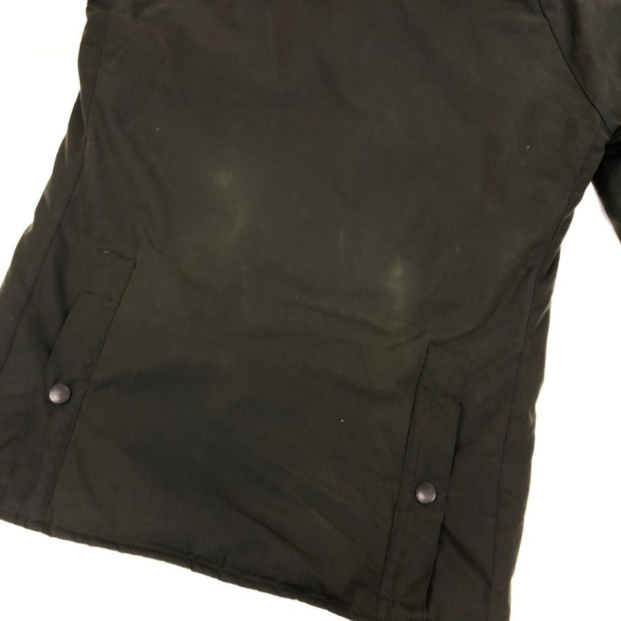 美品◆バブアー フード ビデイル オイルド ワックス 裏ボア 1602319 メンズ  サイズ36 カーキ  Barbour HOODED BEDALE SL 【AFA1】