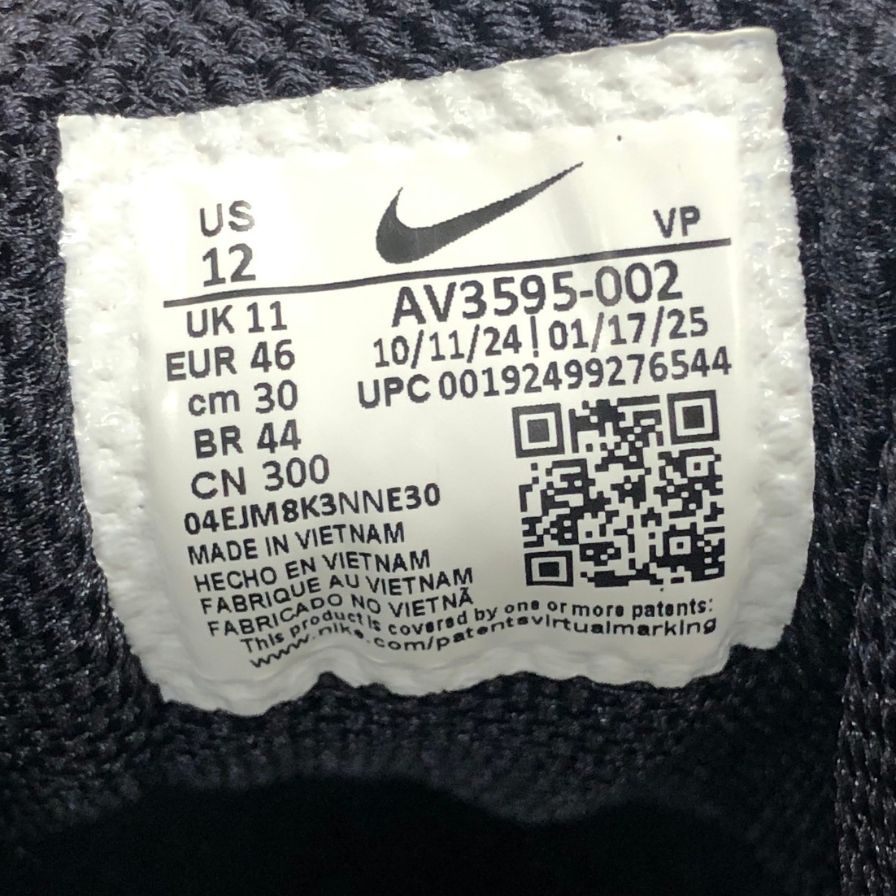 ナイキ ショックス AV3595-002 スニーカー ブラック サイズUS12 30㎝ メンズ NIKE SHOX 約30.0cm【AFD9-2】