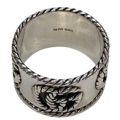 グッチ リング GGロゴ SV925 メンズ サイズ17号 GUCCI【AFI7】