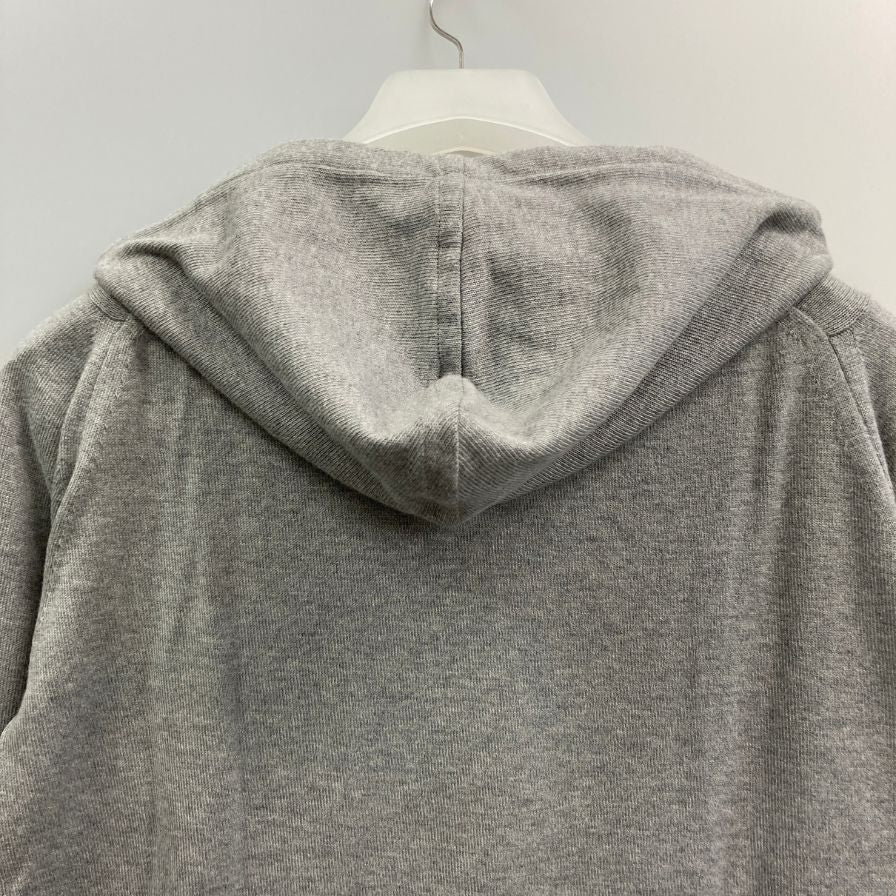 中古◆ジョンスメドレー ダブルジップ コットン パーカー イングランド製 メンズ  サイズS グレー JOHN SMEDLEY 【AFB46】