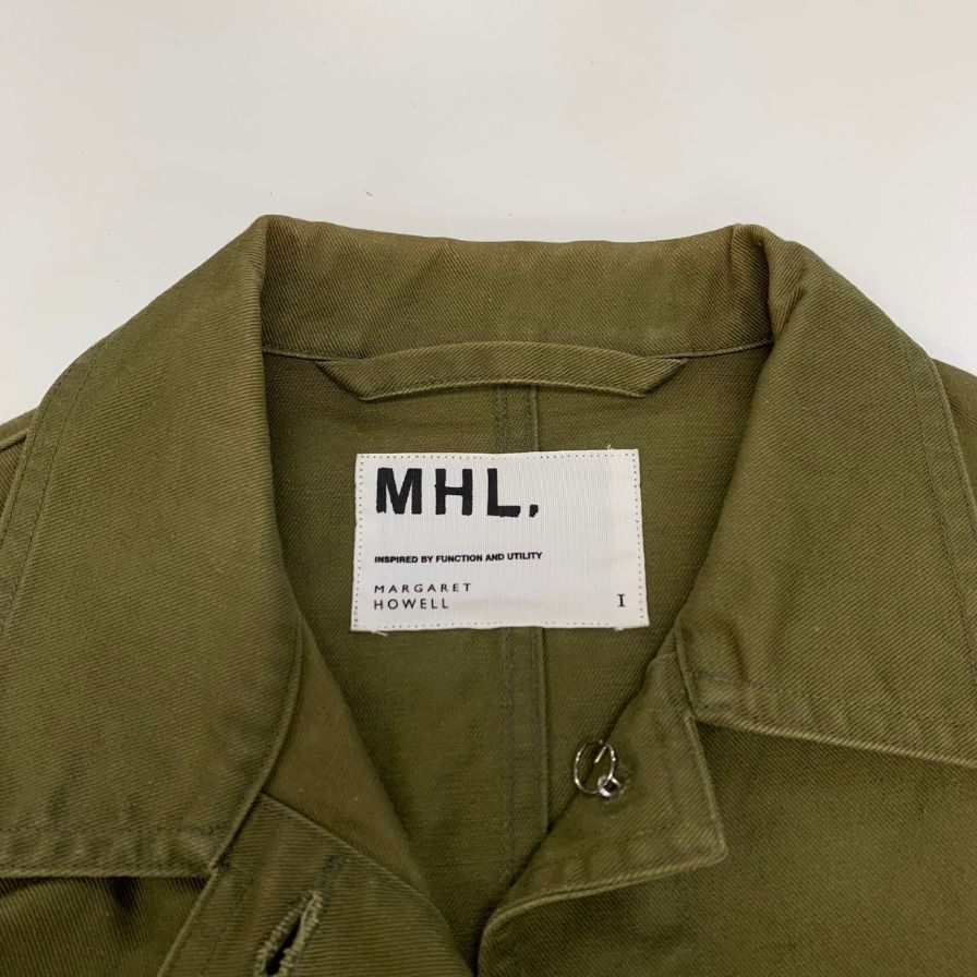 美品◆マーガレットハウエル カバーオール カーキ レディース サイズ1 MARGARET HOWELL 【AFB16】