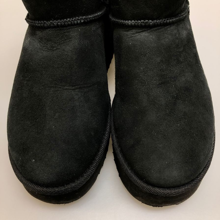 アグ ムートンブーツ M CLASSIC MINI サイズ9 ブラック メンズ UGG 約27.0cm【AFD7】