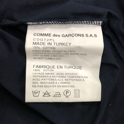 美品◆コムデギャルソン シャツ  Tシャツ フォーエバー ネイビー コットン サイズM COMME des GARCONS 【AFB44】
