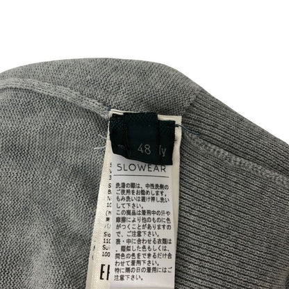 美品◆ザノーネ ニット 襟付き コットン メンズ グレー サイズ48 ZANONE 【AFB36】