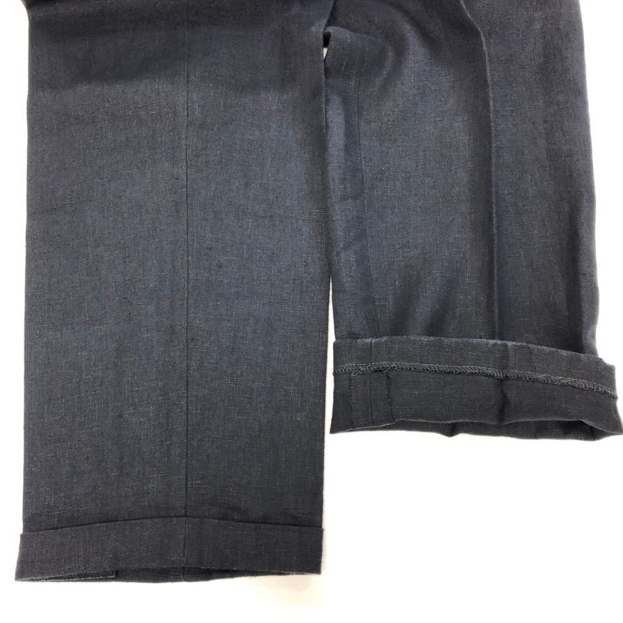 ベルナールザンス ×ビームス リネンスラックス パンツ メンズサイズ US 26ブルー系 BERNARD ZINS × BEAMS 【AFB11】