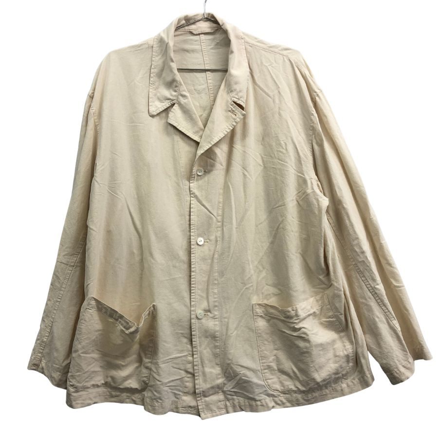 美品◆ヘリル シルク＆コットン シャツ ベージュ メンズ サイズ2 HERILL 【AFB27】