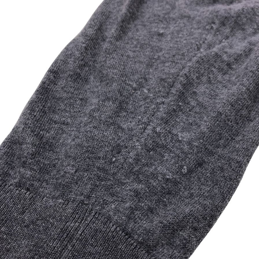 美品◆ジョンスメドレー セーター Vネック ニット コットン カシミア 薄手 グレー メンズ サイズM JOHN SMEDLEY 【AFB9】
