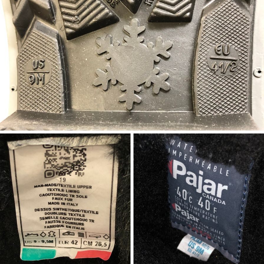 パジャール ブーツ レイリー ボア スノーブーツ  ユニセックス ブラウン サイズ26.5cm PAJAR 約26.5cm【AFC3】