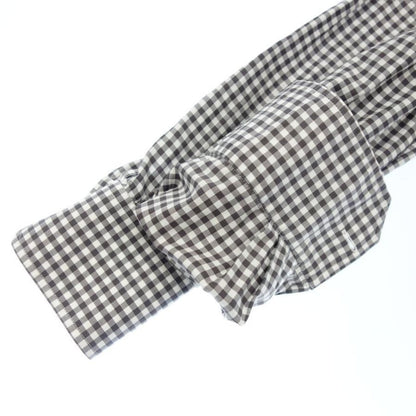 中古◆ギャンバート カスタム シャツ 長袖シャツ ギンガムチェック ボタンダウン メンズ S 茶系 GAMBERT CUSTOM SHIRT 【AFB45】