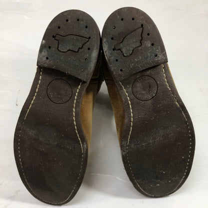 レッドウィング 8188 ペコスブーツ スエード プレーントゥ ブラウン サイズUS7.5E メンズ REDWING 約25.5cm【YB6】