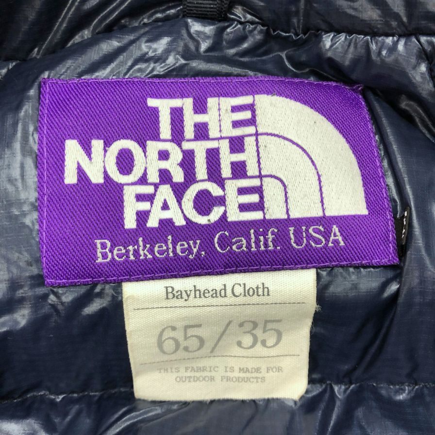 美品◆ノースフェイス ND2557N ダウンジャケット パープルレーベル 光電子 65/35 メンズ ネイビー サイズWM THE NORTH FACE 【AFA21】