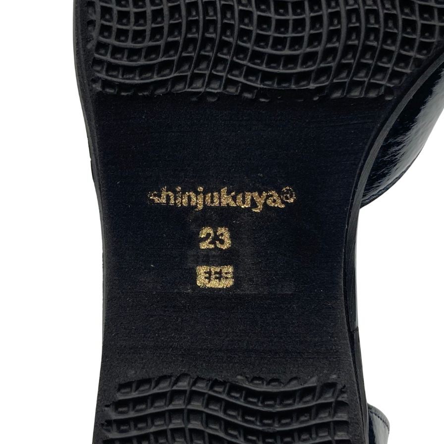 新宿屋 レザーサンダル レザー×リザード 2040-405 23.0cm レディース ブルー shinjukuya 約23.5cm【7-7】