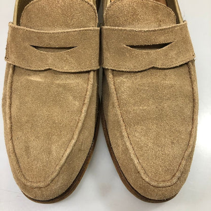 クロケット＆ジョーンズ CAMDEN SUB コインローファー スエード メンズ ベージュ UK6.5 Crockett&Jones 約25.0cm【AFD15】