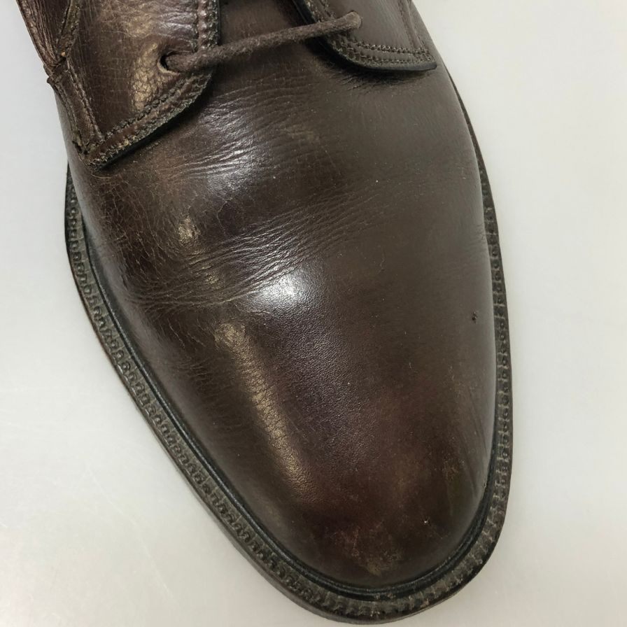 フローシャイム レザーシューズ 639629 プレーントゥ グレインレザー ダービー ブラウン メンズ サイズ8.5D FLORSHEIM 約26.5cm【AFC44-2】