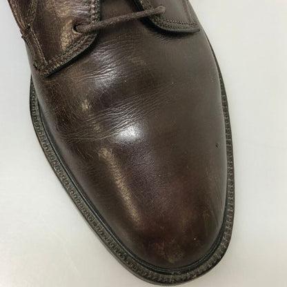 フローシャイム レザーシューズ 639629 プレーントゥ グレインレザー ダービー ブラウン メンズ サイズ8.5D FLORSHEIM 約26.5cm【AFC44-2】