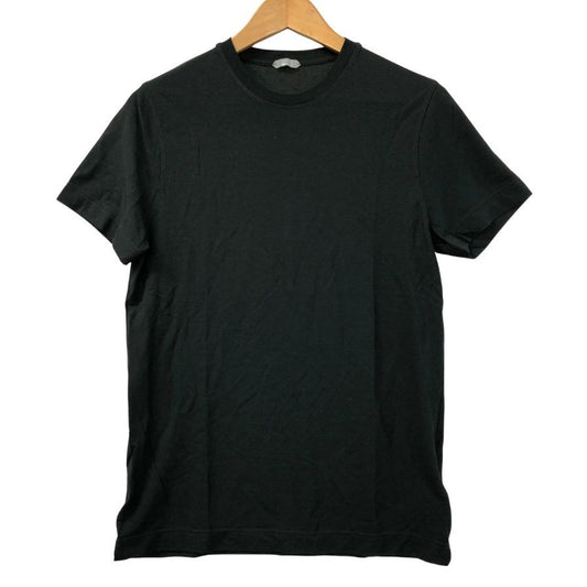 美品◆ザノーネ  クルーネック コットン Tシャツ メンズ サイズ 46 ブラック  ZANONE 【AFB38】