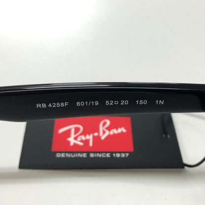 レイバン サングラス RB4258F カラーレンズ セルフレーム ウェリントン ブルー ブラック Ray Ban【AFI18】