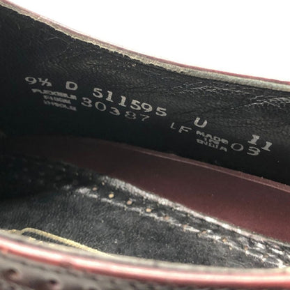 フローシャイム フルブローグ カーフ バーガンディ メンズ サイズ9F FLORSHEIM 約27.0cm【AFC2】
