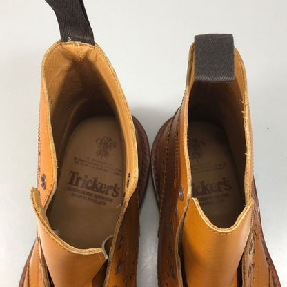 トリッカーズ カントリーブーツ ストウ ウイングチップ 942412 5634/24 ブラウン  UK7ハーフ-5 Tricker’ｓ ブーツ 約25.5cm【LA】【中古】