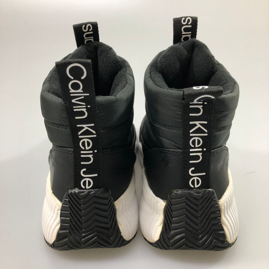 カルバンクライン ジーンズ ハイカットスニーカー ジップ メリーナ ブラック レディース サイズ5.5M Calvin Klein Jeans 約22.5cm【AFC43】