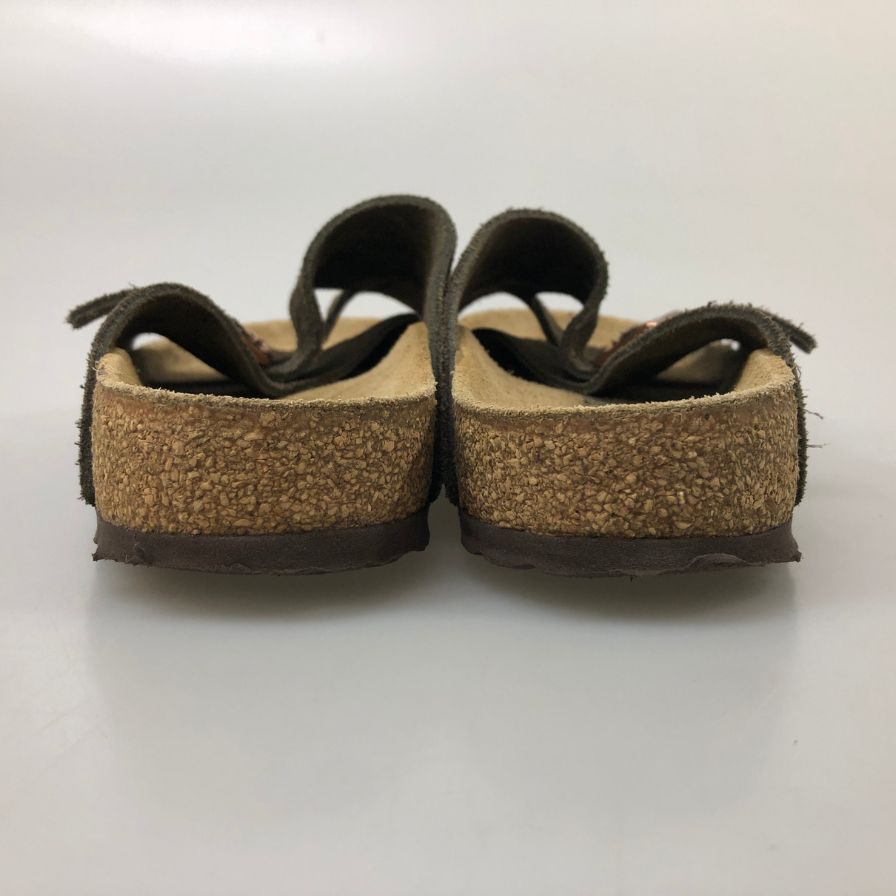 ビルケンシュトック チューリッヒ スエードサンダル サイズ ブラウン メンズ サイズ39 BIRKENSTOCK 約25.0cm【AFC9】