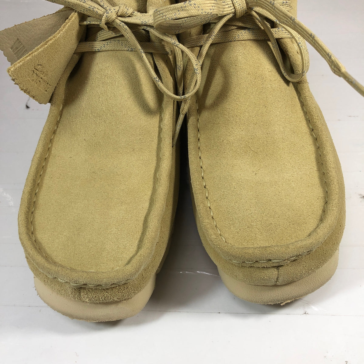 クラークス ワラビーブーツ スエード ゴアテックス メンズ メープル UK6.5G CLARKS 約24.5cm【AFD2】