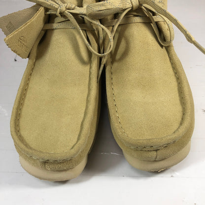 クラークス ワラビーブーツ スエード ゴアテックス メンズ メープル UK6.5G CLARKS 約24.5cm【AFD2】
