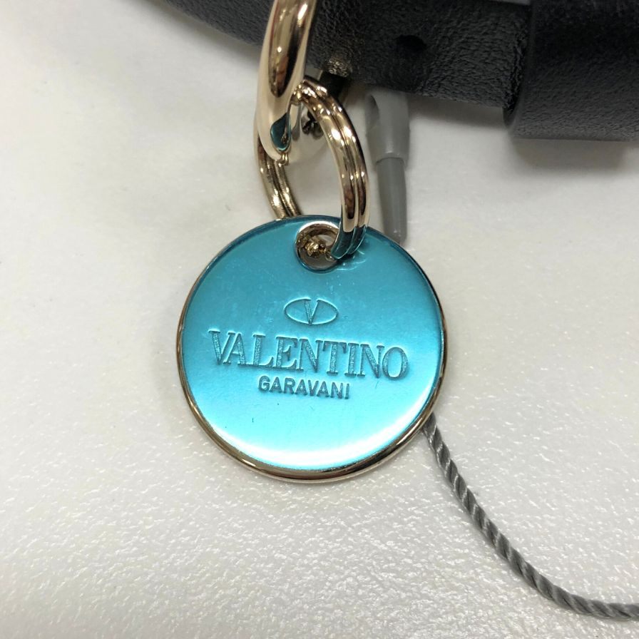 ヴァレンティノ ペット 首輪 ブラック スタッズ VALENTINO【AFI15】【中古】