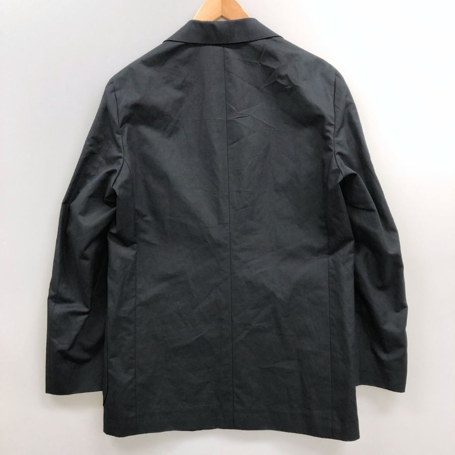 新品同様◆カルーゾ ゼロ 2Bジャケット コットン×麻 メンズ ブラック サイズ46 CARUSO 【AFB10】