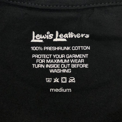 新品同様◆ルイスレザーズ Tシャツ2枚パック Plain Pocket 2 T-shirts Pack ユニセックス サイズM ブラック Lewis Leathers 【AFB51】