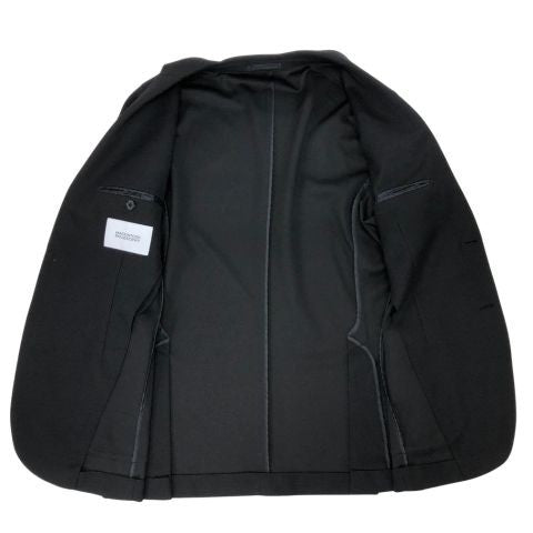 マッキントッシュフィロソフィー スーツ セットアップ ジャージ素材 三陽商会 メンズ サイズ上42R 下42 ブラック MACKINTOSH PHILOSOPHY【AFA11】