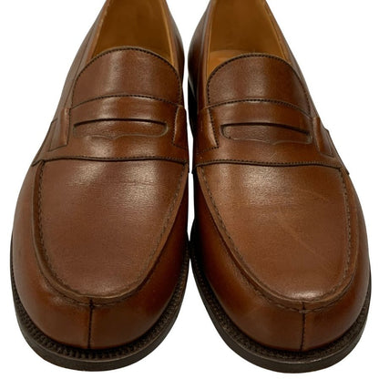 ジェイエムウエストン 180シグニチャー ローファー ボックスカーフ ブラウン UK4.5D J.M.WESTON ローファー 約24.5cm【LA】【中古】