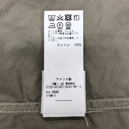 新品同様◆セーブカーキユナイテッド ワークシャツ ベージュ系 Mサイズ SAVE KHAKI UNITED 【AFB1】