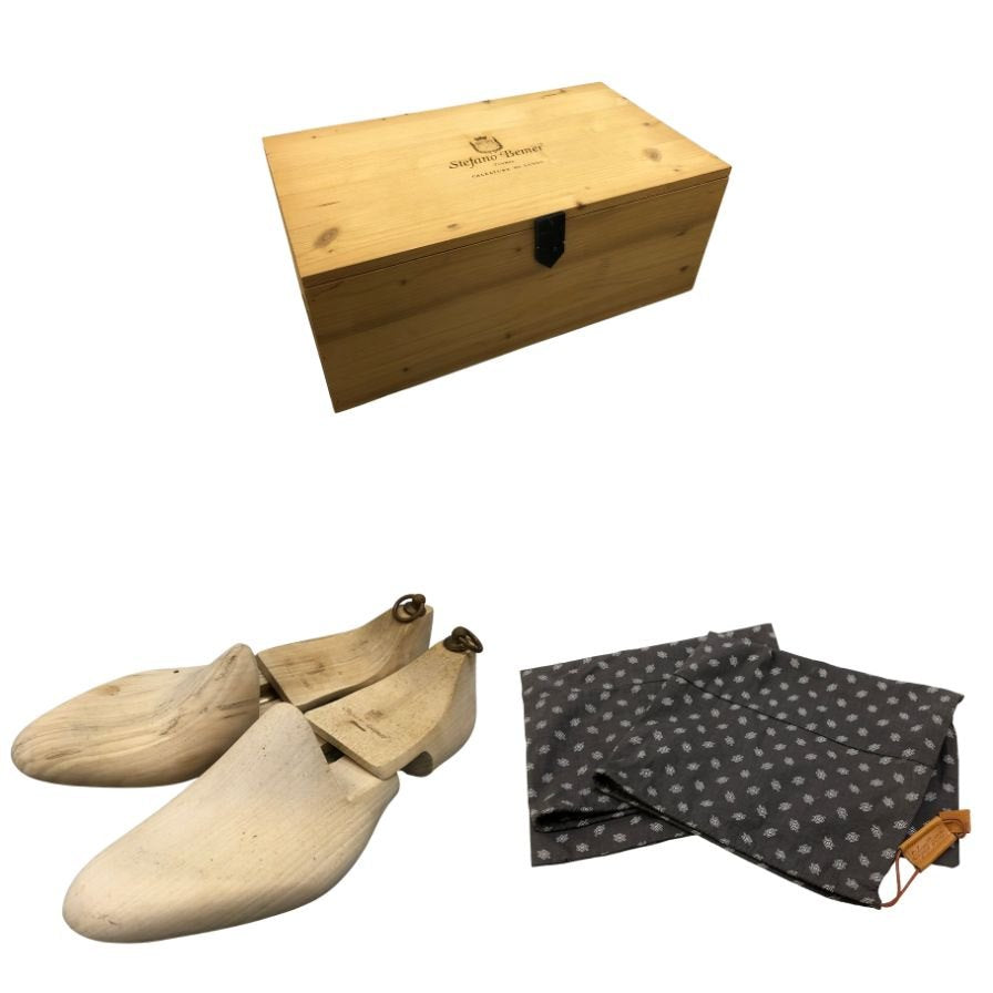 ステファノ ベーメル キャップトゥー パンチングチップ メンズ サイズ 不明 Stefano Bemer 約不明cm【AFD5】