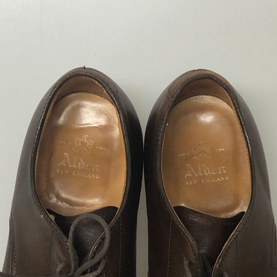 オールデン レザーシューズ 54441 Vチップ カーフ サイズ7C ブラウン メンズ ALDEN 約25.0cm【AFD2】