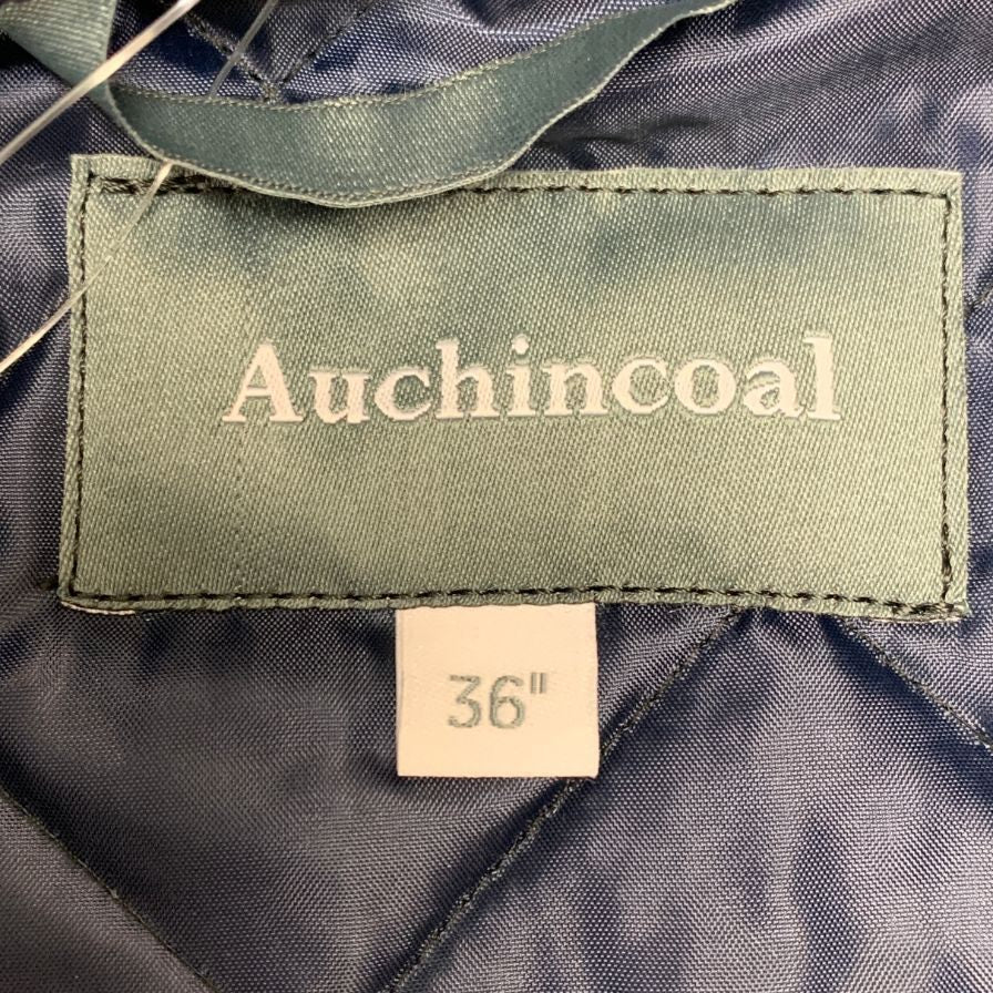 極美品◆オーケン コール キルティングジャケット ネイビー メンズ サイズ36 Auchincoal 【AFA3】