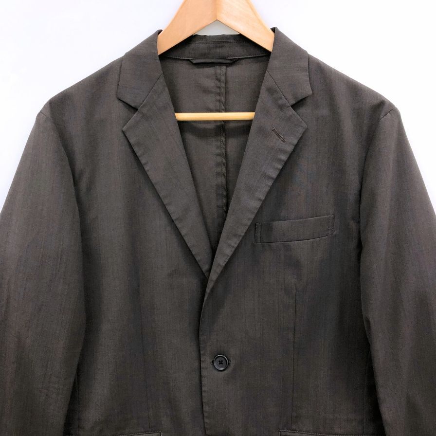 美品◆ユナイテッドアローズグリーンレーベルリラクシング テーラードジャケット 2B ブラウン メンズ サイズM UNITED ARROWS green label relaxing 【AFB39】