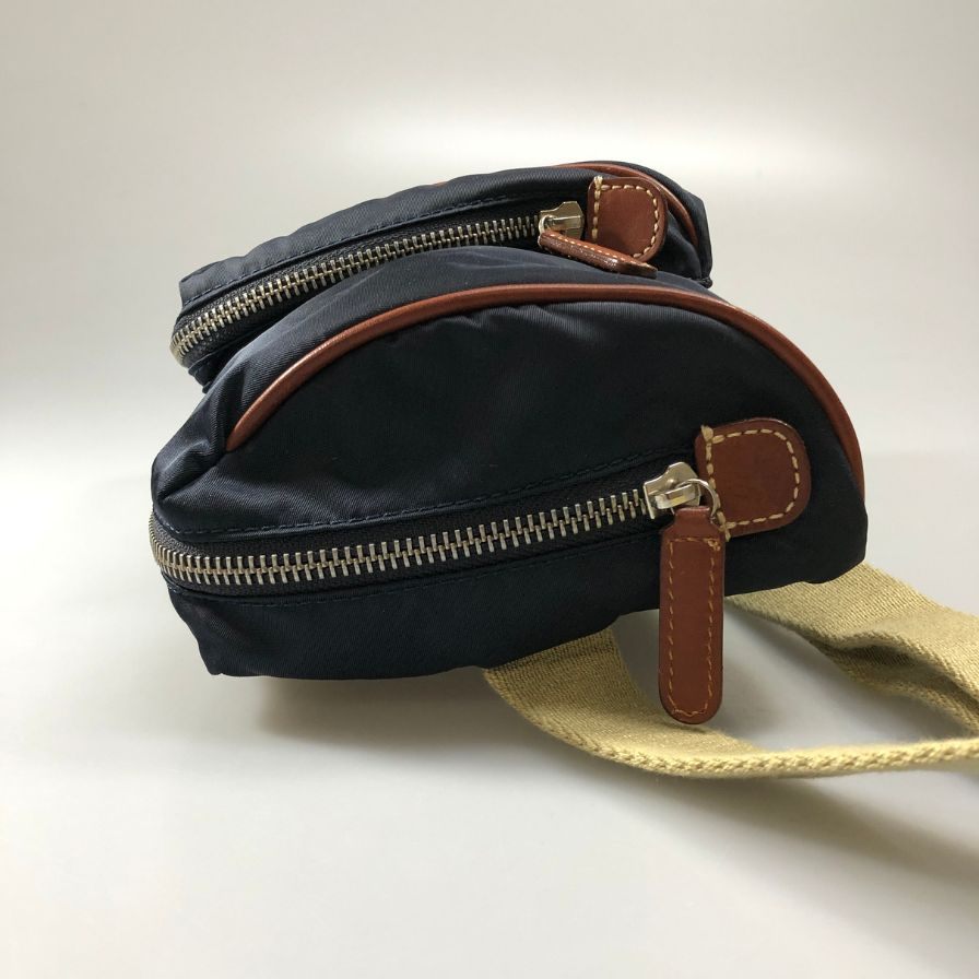 フェリージ ワンショルダーバッグ ネイビー ナイロン×レザー FELISI【AFE4】