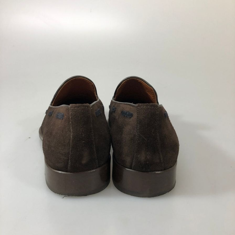 ハケットロンドン タッセルローファー スエード メンズ サイズUK6 ブラウン×ブラック HACKETT LONDON 約25.0cm【AFC48】