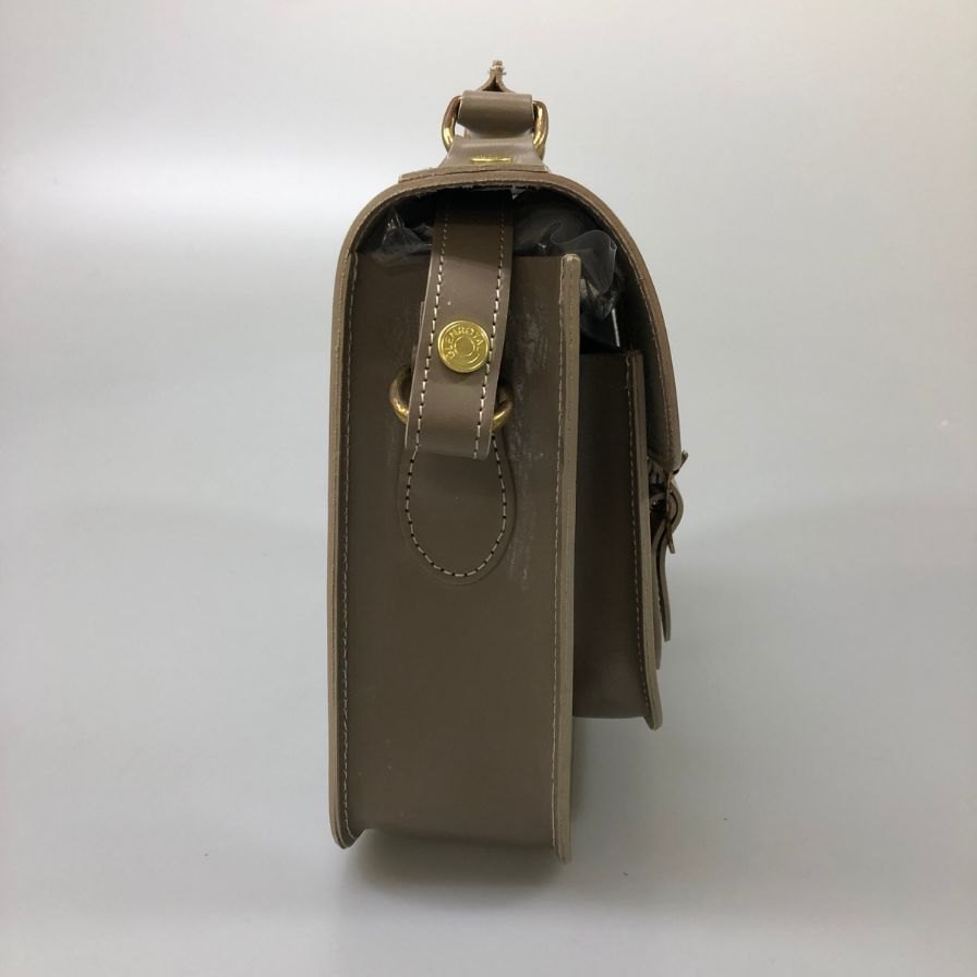 グレンロイヤル ショルダーバッグ サッチェル 9インチ ブライドルレザー トープ GLENROYAL SATCHEL BAG 9INCH【AFE8】