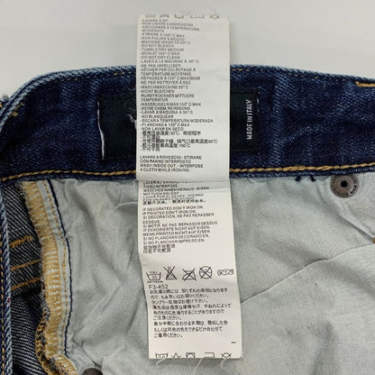 ディースクエアード デニムパンツ クラシック ケニー ツイスト ジーンズ ペイント ダメージ 加工 17AW インディゴ メンズ サイズ46 DSQUARED2 【AFB9】