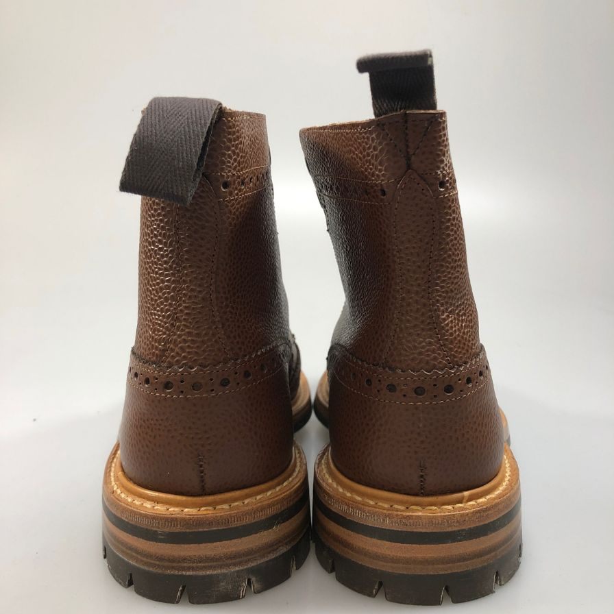 トリッカーズ ストウ カントリーブーツ ウイングチップ 947979 W5634 ブラウン UK7ハーフ Tricker’ｓ ブーツ 約26.0cm【LA】【中古】