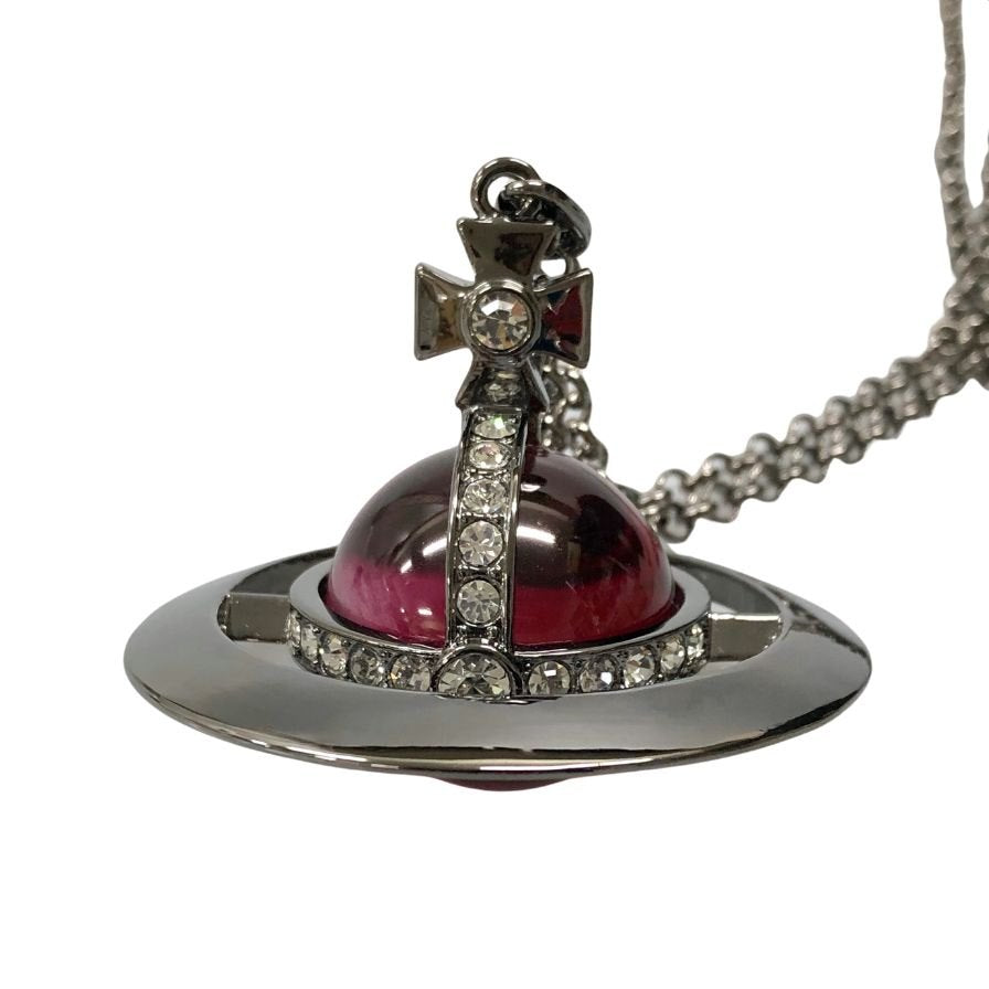 ヴィヴィアンウエストウッド ミディアム オーブネックレス ガンメタ バイオレット Vivienne Westwood【AFI20】
