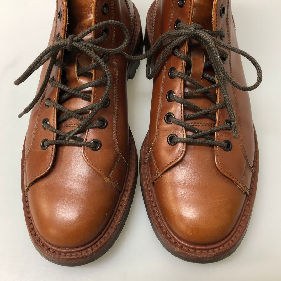 トリッカーズ モンキーブーツ M6077 イングランド製 メンズ サイズUK7.5 ブラウン Tricker's 約25.5cm【AFC45】