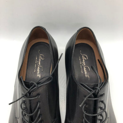 シルバノサセッティ プレーントゥ レザーシューズ ブラック サイズ6 メンズ SILVANO SASSETTI 約25.0cm【AFD13】