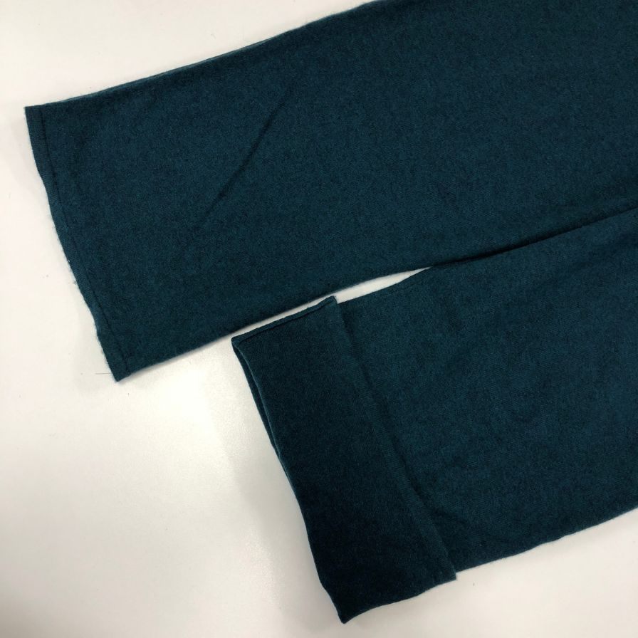 キャッシュ＆バルバ モンゴリアン カシミヤ ワイドパンツ OMCPT001 グリーン サイズ2 Cash & Barba 【AFB8】