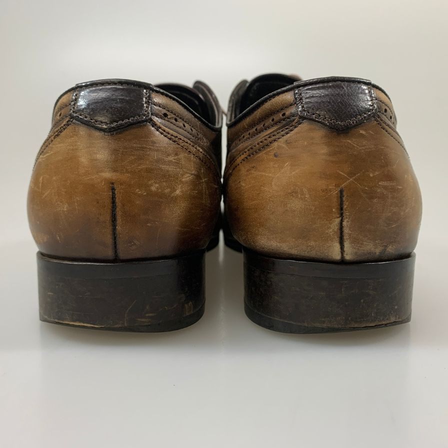 ランバン コレクション ビジネスシューズ ストレートチップ カーフレザー メンズ サイズ25 ブラウン LANVIN 約25.0cm【AFC1】