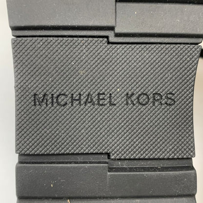 マイケルコース スニーカー  ジェンキンス ニット トレーナー  レディース UK5.5 ブラック×ブラウン MICHAEL KORS 約24.5cm【AFD13】