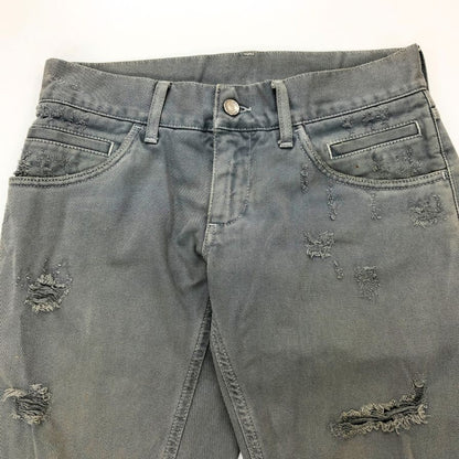 ドルチェ＆ガッバーナ デニムパンツ ダメージ加工 メンズ サイズ44 DOLCE&GABBANA 【AFB16】