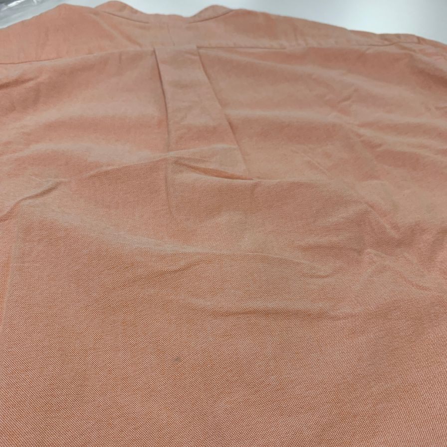 美品◆ポロ ラルフローレン バンドカラーシャツ 90s オールド ピンク メンズ サイズ15.5 Polo Ralph Lauren 【AFB1】